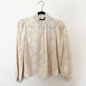 Banana Republic Snakeskin Blouse